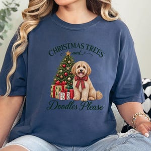 Maltipoo Christmas Shirt, Christmas Dog Lover Gift, Holiday Dog Tee, Doodle Dog Christmas Top, Festive Pet Shirt image 7