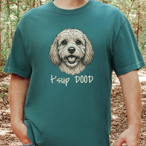 T-shirt Comfort Colors Goldendoodle Dog Mom, Sweat-shirt T'sup Dood Cavapoo, T-shirt graphique pour amoureux des Labradoodles, Col rond pour propriétaire de Bernedoodle image 5