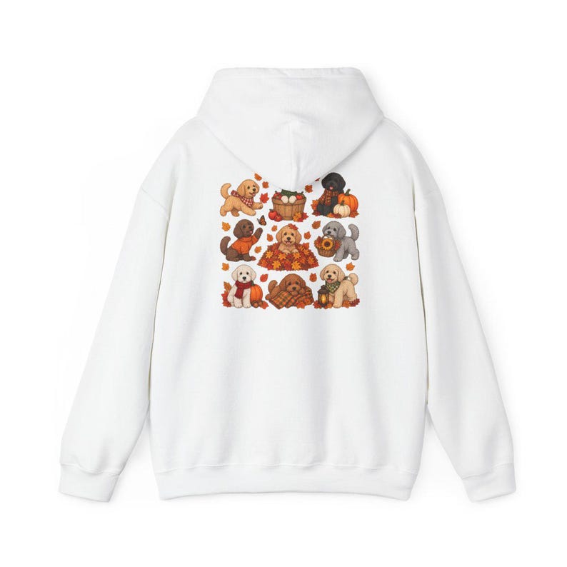 Maltipoo Fall Shirt, Fall Dog Lover Gift, Autumn Puppy Tee, Cozy Fall Dog Shirt, Maltipoo Mom Shirt image 12