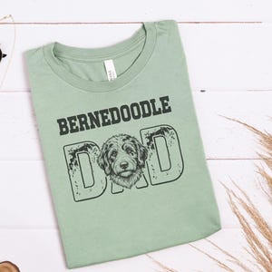 Bernedoodle Dad Dog Graphic Tee, Funny Doodle Lover Gift for Him, New Pet Owner Present, Best Dog Dad Fathers Day Animal Lover T-shirt image 7