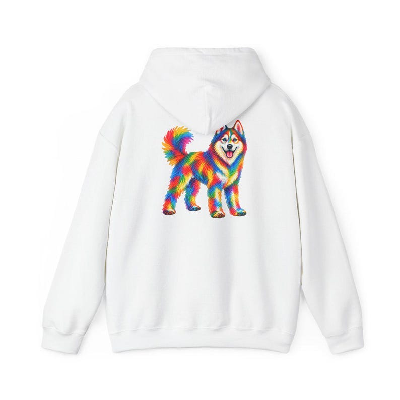 Husky Dog Shirt, Siberian Husky Gift, Colorful Dog Art, Husky Mom Gift, Dog Lover Tee image 12