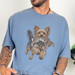 Yorkshire-Terrier-Shirt, Geschenk für Yorkshire-Terrier-Fans, Vintage-Hundemotiv, Jagdhund-Shirt, Arbeitshund-Shirt, Bootleg-Hunde-Shirt, Lustiges Yorkshire-Terrier-Geschenk Bild 8