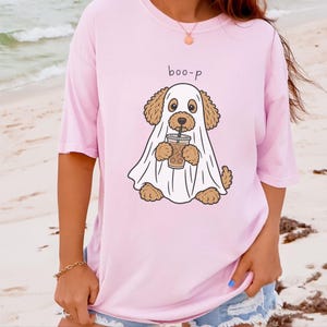 Goldendoodle Halloween Shirt, Ghost Dog Tee, Spooky Puppy Shirt, Dog Lover Gift, Boo P T Shirt image 10