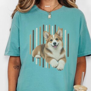 Corgi-shirt, cadeau voor Corgi-moeder, shirt voor Corgi-liefhebbers, T-shirt voor hondenmoeders, Corgi-hondenshirt, Corgi-print T-shirt, cadeau voor puppy-eigenaren afbeelding 5
