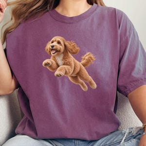 Cockapoo Shirt, Cockapoo Mom Gift, Running Dog Tee, Doodle Lover Shirt, Fast Dog Apparel, Pet Owner Gift image 8