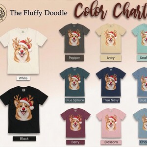 Sudadera navideña de Corgi, camiseta festiva navideña para perros, regalo navideño para dueños de perros, sudadera de cuello redondo para mamás de Corgi imagen 13
