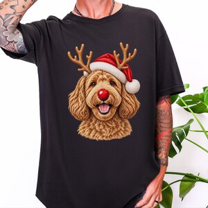Labradoodle Christmas Shirt, Holiday Dog Sweater, Labradoodle Mom Gift, Christmas Pet Shirt, Doodle Dad Gift Bild 6