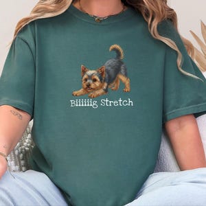 T-shirt Comfort Colors Funny Yorkie, T-shirt extensible grande taille, T-shirt pour maman de Yorkshire Terrier, T-shirt pour amoureux des Yorkies, Vêtements mignons pour parents de chiens image 5