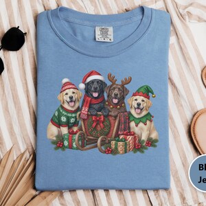 Christmas Dog Shirt, Labrador Christmas Gift, Black Lab Christmas Sweatshirt, Chocolate Lab Lover Shirt, Yellow Lab Holiday Tee