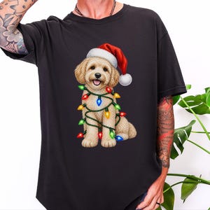 Maltipoo Christmas Shirt, Maltipoo Dog Mom Gift, Holiday Dog Lover Tee, Christmas Puppy Sweatshirt, Festive Pet Lover Apparel image 8