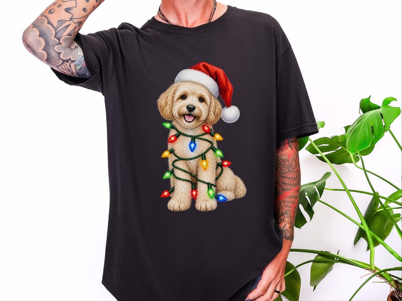 Maltipoo Christmas Shirt, Maltipoo Dog Mom Gift, Holiday Dog Lover Tee, Christmas Puppy Sweatshirt, Festive Pet Lover Apparel image 8