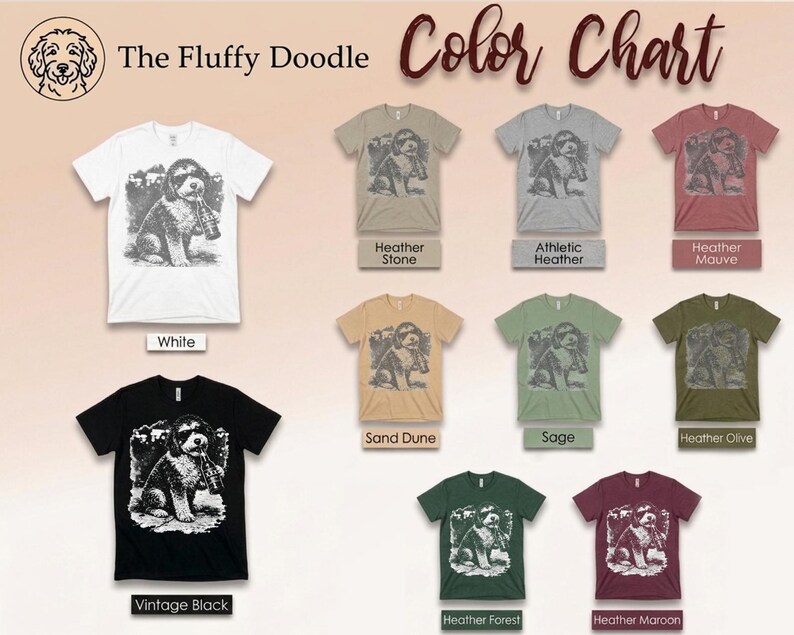 Grappig T-shirt met een Aussiedoodle die bier drinkt, perfect cadeau voor hondenbezitters. Een origineel T-shirt met een grappige dierenprint, ideaal als cadeau voor bierliefhebbers. afbeelding 7