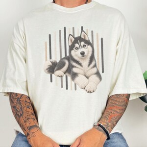 Camiseta de perro husky, regalo para mamá de husky siberiano, camiseta para amantes de los huskies, regalo para dueños de perros imagen 2