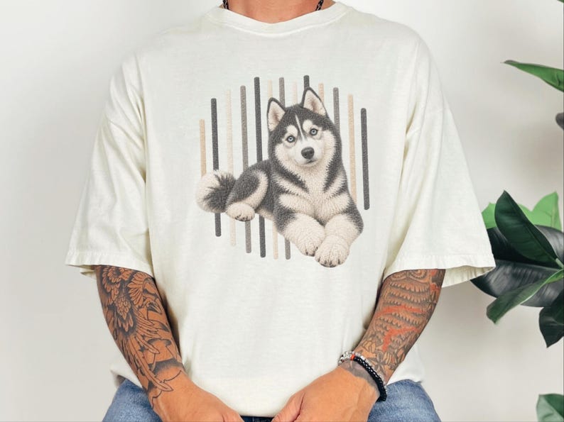Camiseta de perro husky, regalo para mamá de husky siberiano, camiseta para amantes de los huskies, regalo para dueños de perros imagen 2