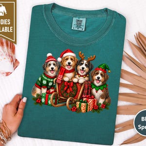 Christmas Aussiedoodle Shirt, Aussiedoodle Mom Gift, Holiday Dog Shirt, Funny Dog Christmas, Aussiedoodle Lover Gift image 5
