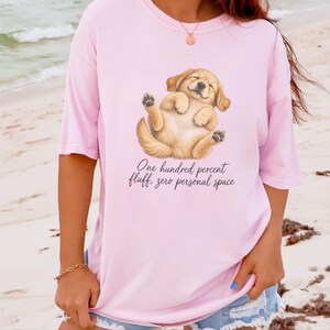 Golden Retriever Shirt, Funny Dog Mom Gift, Golden Retriever Mom, Dog Humor Tee, Cute Puppy Graphic Tee, Golden Dog Shirt image 2