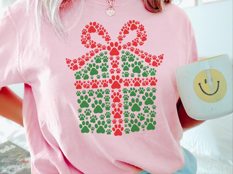 Christmas 2026 Shirt, Christmas Dog Mom Gift, Festive Pet Lover Tee, Holiday Dog Shirt image 4