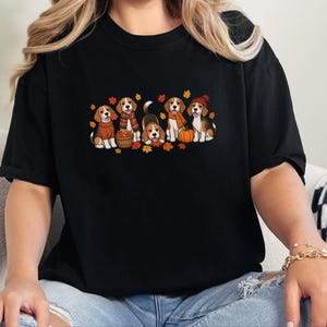 Beagle Shirt, Fall Dog Lover Gift, Cute Beagle Tee, Autumn Dog Shirt, Beagle Mom Gift image 6