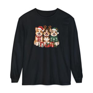 Corgi Christmas Shirt, Christmas Corgi Gift, Holiday Dog Lover Tee, Corgi Mom Shirt, Festive Puppy Sweatshirt, Corgi Dad Gift image 13