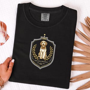 Comfort Colors Doodle Dog Gift, Curly Dog Mom Tee, Goldendoodle Dad Vintage Dog Graphic, Funny Pet Lover Animal Person Shirt, 90s Animal Tee image 6