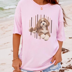 Cavapoo Shirt, Cavapoo Mom Gift, Cavapoo Art Tee, Cavapoo Dog Lover Shirt, Puppy Owner Gift image 4