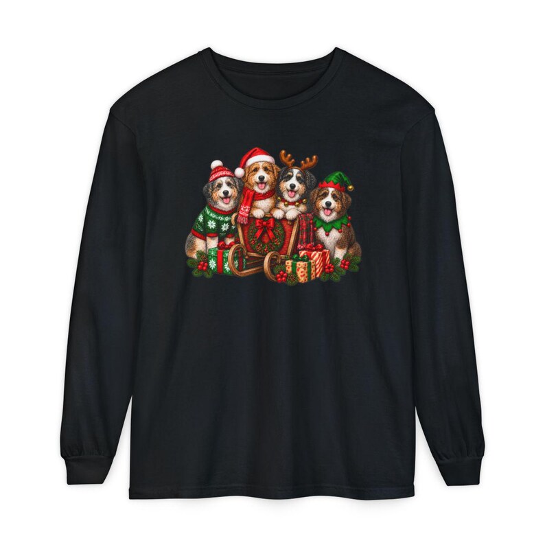 Christmas Aussiedoodle Shirt, Aussiedoodle Mom Gift, Holiday Dog Shirt, Funny Dog Christmas, Aussiedoodle Lover Gift image 13