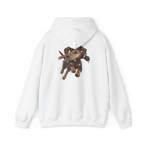 Camiseta de caza de teckel, regalo de caza de faisanes, camiseta de perro salchicha, camiseta de perro de caza de aves, regalo de cazador de tierras altas imagen 12