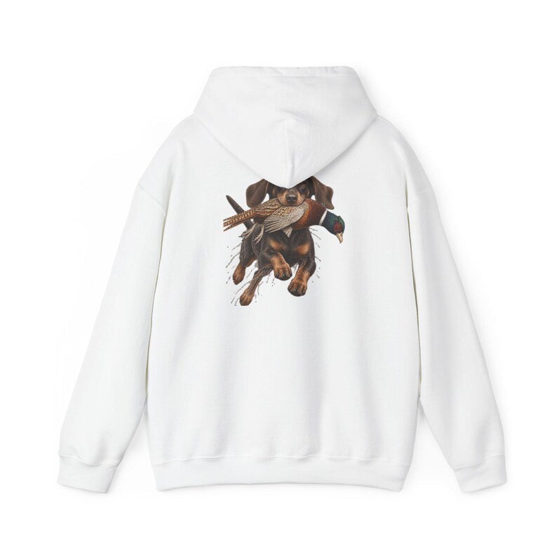 Camiseta de caza de teckel, regalo de caza de faisanes, camiseta de perro salchicha, camiseta de perro de caza de aves, regalo de cazador de tierras altas imagen 12