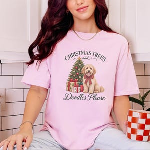 Maltipoo Christmas Shirt, Christmas Dog Lover Gift, Holiday Dog Tee, Doodle Dog Christmas Top, Festive Pet Shirt image 3