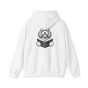Camiseta para perro lector, camiseta para perro aficionado a los libros, regalo para amantes de los Cockapoo, camiseta de biblioteca, regalo vintage para mamás de Doodle, regalo para dueños de perros imagen 12