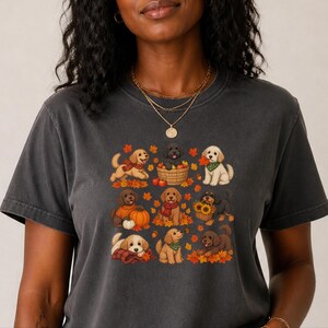 Cavapoo Mom Shirt, Cavapoo Lover Gift, Autumn Dog Shirt, Fall Puppy Tee, Doodle Dog Owner Gift, Thanksgiving Dog Shirt image 8