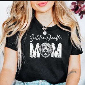 Golden Doodle mamma-tröja, lockig hundmamma-tröja, Goldendoodle-älskare-tröja, hundägare-presenter för husdjursälskare, rolig unik hund-t-shirt för kvinnor bild 5