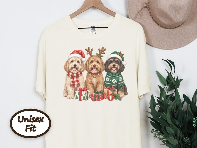Christmas Dog Mom Shirt, Cavapoo Christmas Shirt, Winter Dog Shirt, Christmas Pet Shirt, Cavapoo Mom Gift, Holiday Dog Shirt image 5