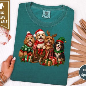 Cavapoo Christmas Shirt, Cavapoo Mom Gift, Holiday Dog Shirt, Christmas Puppy Sweatshirt, Festive Dog Lover Tee image 9