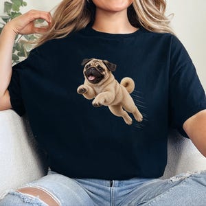 Mops-Shirt, Geschenk für Mops-Liebhaber, Lustiges Mops-T-Shirt, Mops-Mama-Shirt, Geschenk für Mops-Papa, Welpen-Shirt, Niedliches Hunde-T-Shirt mit Grafik Bild 7