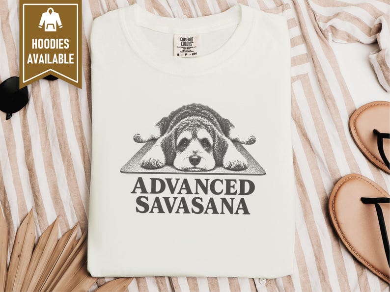 Schnoodle Shirt, Yoga Lover Gift, Funny Yoga Shirt, Advanced Savasana Tee, Dog Owner Gift, Yoga Teacher Shirt, Schnoodle Gift image 10