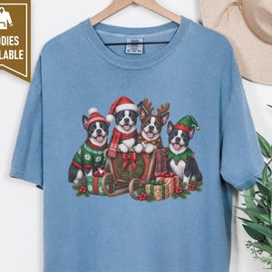 Boston Terrier Christmas Shirt, Boston Terrier Gift, Christmas Dog Shirt, Holiday Dog Lover Tee, Festive Pet Owner Gift image 10