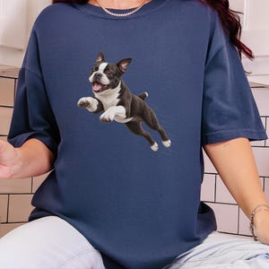 Bostonterrier-tröja, Bostonterrier-hundmamma-present, rolig Bostonterrier-tröja, Zoomies-hundtröja, bekväma färger för hundar bild 1