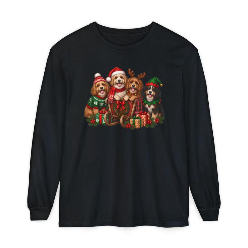Cavapoo Christmas Shirt, Cavapoo Mom Gift, Holiday Dog Shirt, Christmas Puppy Sweatshirt, Festive Dog Lover Tee image 13