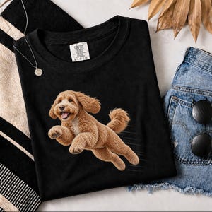 Labradoodle Mom Shirt, Labradoodle Lover Gift, Dog Agility Shirt, Running Labradoodle Tee, Doodle Mom Gift image 1