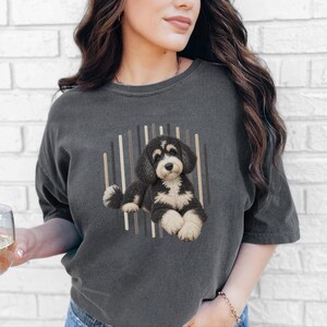 Bernedoodle Shirt, Bernedoodle Mom Gift, Tricolor Bernedoodle Tee, Doodle Dog Lover Gift, Bernedoodle Owner Shirt image 9