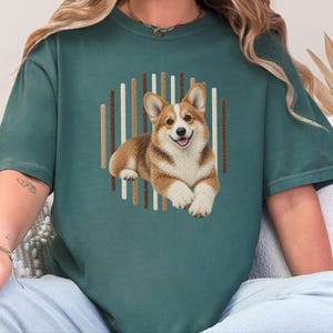 Corgi-shirt, cadeau voor Corgi-moeder, shirt voor Corgi-liefhebbers, T-shirt voor hondenmoeders, Corgi-hondenshirt, Corgi-print T-shirt, cadeau voor puppy-eigenaren afbeelding 2