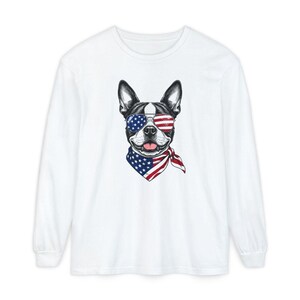 Comfort Colors Patriotic Boston Terrier Sunglasses image 12