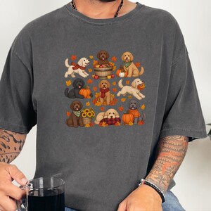 Labradoodle Mom Shirt, Autumn Dog Shirt, Fall Labradoodle Gift, Labradoodle Lover Tee, Cozy Season Shirt image 8