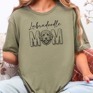 Labradoodle Dog Gift, Labradoodle Mom Shirt for Women, Fur Mama Tee, Doodle Lover Pet Owner Present, Dog Mom Birthday Gift Idea, Dog Paw Tee image 8