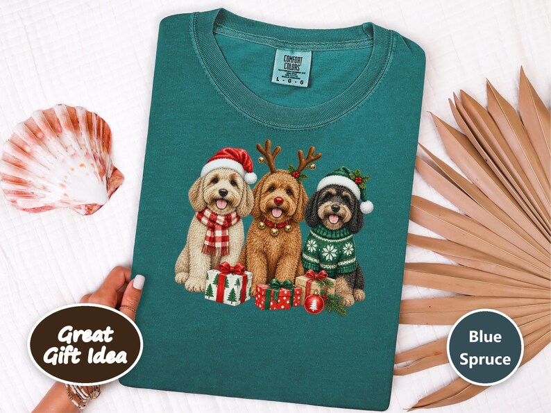 Cockapoo Christmas Sweatshirt, Cockapoo Lover Gift, Holiday Dog Shirt, Christmas Cockapoo Mom Gift afbeelding 8