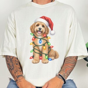 Christmas Cavapoo Shirt, Cavapoo Mom Gift, Holiday Puppy Tee, Cavapoo Christmas Sweatshirt, Dog Christmas Gift image 2