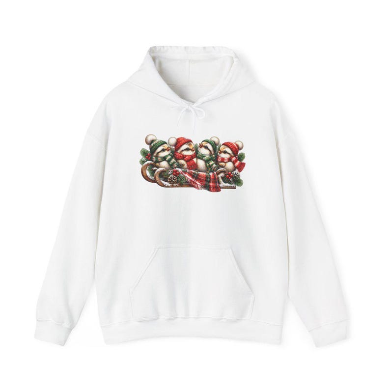 Christmas Birds Shirt, Holiday Bird Lover Gift, Winter Wildlife Tee, Cute Animal Sweatshirt, Festive Christmas Bird Shirt image 12