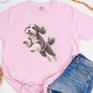 Sheepadoodle Shirt, Sheepadoodle Mom Gift, Doodle Dad Shirt, Sheepadoodle Owner Gift, Doodle Dog Lover Shirt, Puppy Graphic Tee image 1