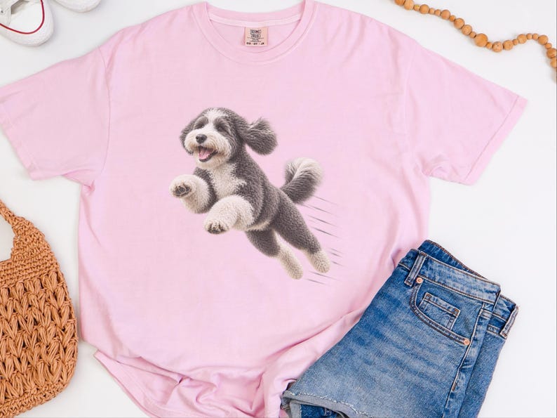 Sheepadoodle Shirt, Sheepadoodle Mom Gift, Doodle Dad Shirt, Sheepadoodle Owner Gift, Doodle Dog Lover Shirt, Puppy Graphic Tee image 1